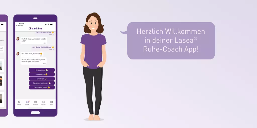Ruhe-Coach-App Abbildung