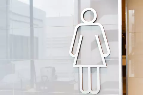 Symbol für Damentoilette