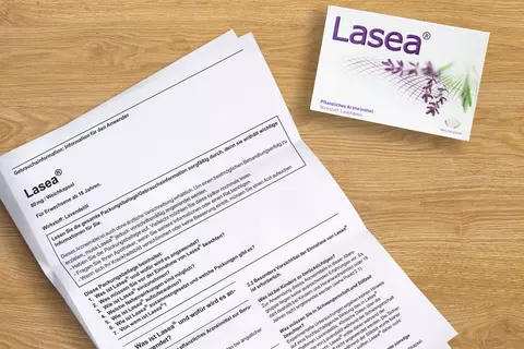 Lasea Packung mit Beipackzettel