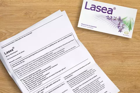 Lasea Packung mit Beipackzettel
